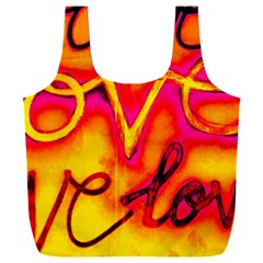  Graffiti Love Full Print Recycle Bag (xxl) by essentialimage365