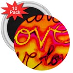  Graffiti Love 3  Magnets (10 pack)  Front