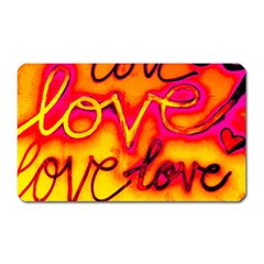  Graffiti Love Magnet (rectangular) by essentialimage365