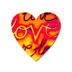  Graffiti Love Heart Magnet by essentialimage365