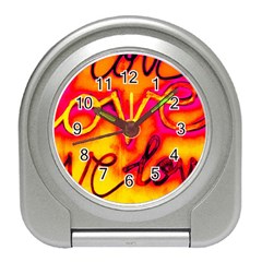  Graffiti Love Travel Alarm Clock by essentialimage365