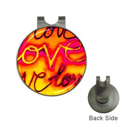  Graffiti Love Hat Clips With Golf Markers by essentialimage365