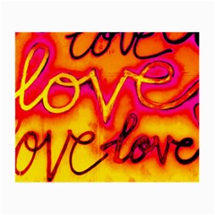  Graffiti Love Small Glasses Cloth (2 Sides) by essentialimage365