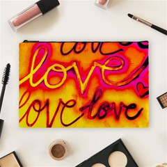  Graffiti Love Cosmetic Bag (large) by essentialimage365