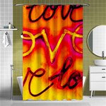  Graffiti Love Shower Curtain 48  x 72  (Small)  Curtain(48  X 72 ) - 42.18 x64.8  Curtain(48  X 72 )