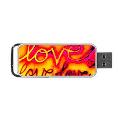  Graffiti Love Portable Usb Flash (two Sides) by essentialimage365