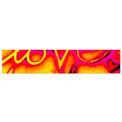  Graffiti Love Small Flano Scarf by essentialimage365