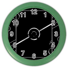 Derivation And Variation 3 Color Wall Clock by dflcprintsclothing