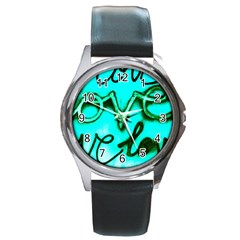  Graffiti Love Round Metal Watch by essentialimage365