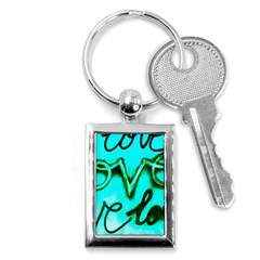  Graffiti Love Key Chain (rectangle) by essentialimage365