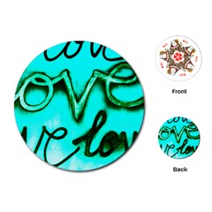  Graffiti Love Playing Cards Single Design (round) by essentialimage365