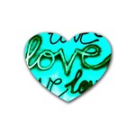  Graffiti Love Heart Coaster (4 pack)  Front