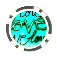  Graffiti Love Poker Chip Card Guard (10 Pack) by essentialimage365