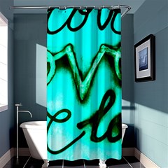  Graffiti Love Shower Curtain 36  X 72  (stall)  by essentialimage365