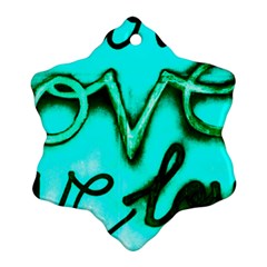  Graffiti Love Ornament (snowflake)