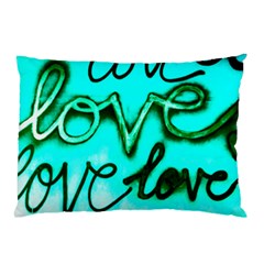  Graffiti Love Pillow Case (two Sides) by essentialimage365