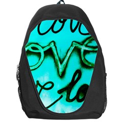  Graffiti Love Backpack Bag by essentialimage365