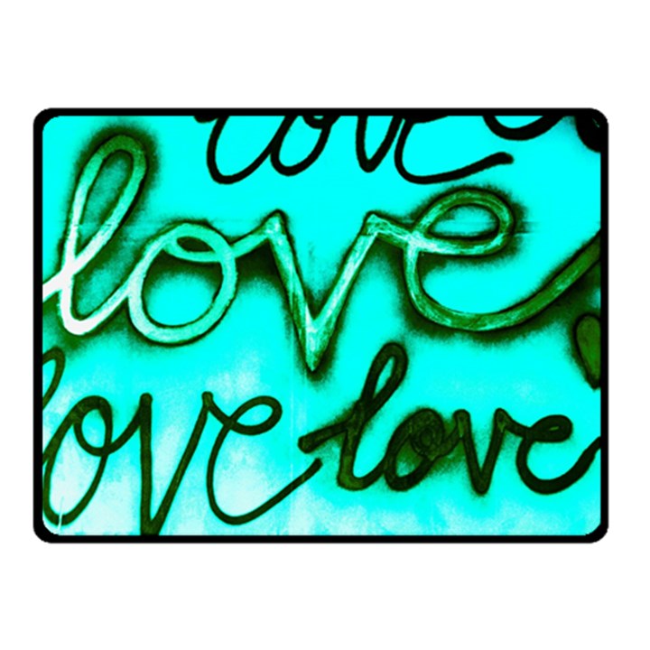  Graffiti Love Double Sided Fleece Blanket (Small) 