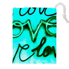  Graffiti Love Drawstring Pouch (4xl) by essentialimage365