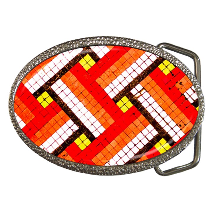 Pop Art Mosaic Belt Buckles