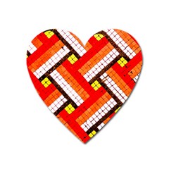 Pop Art Mosaic Heart Magnet by essentialimage365