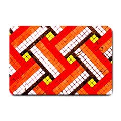 Pop Art Mosaic Small Doormat  by essentialimage365