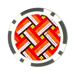 Pop Art Mosaic Poker Chip Card Guard by essentialimage365