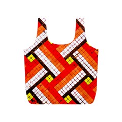 Pop Art Mosaic Full Print Recycle Bag (s) by essentialimage365