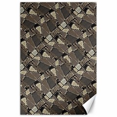 Browns Geometric Abstract Design Canvas 20  X 30 