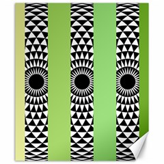  Green Check Pattern, Vertical Mandala Canvas 20  X 24  by Magicworlddreamarts1