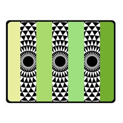  Green Check Pattern, Vertical Mandala Double Sided Fleece Blanket (small)  by Magicworlddreamarts1