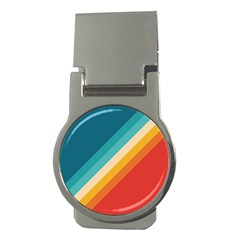 Classic Retro Stripes Money Clips (round)  by AlphaOmega