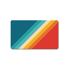 Classic Retro Stripes Magnet (name Card) by AlphaOmega