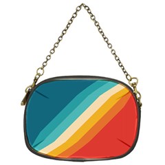 Classic Retro Stripes Chain Purse (one Side) by AlphaOmega