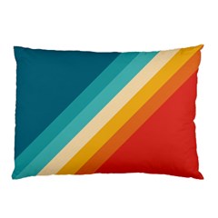 Classic Retro Stripes Pillow Case by AlphaOmega