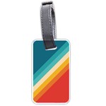 Classic Retro Stripes Luggage Tag (one side) Front