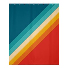 Classic Retro Stripes Shower Curtain 60  X 72  (medium)  by AlphaOmega