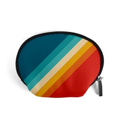 Classic Retro Stripes Accessory Pouch (small) by AlphaOmega