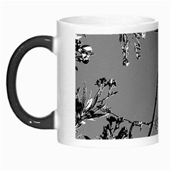 Grey Colors Flowers And Branches Illustration Print Morph Mugs by dflcprintsclothing