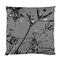 Grey Colors Flowers And Branches Illustration Print Standard Cushion Case (one Side) by dflcprintsclothing