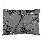 Grey Colors Flowers And Branches Illustration Print Pillow Case (Two Sides) Back