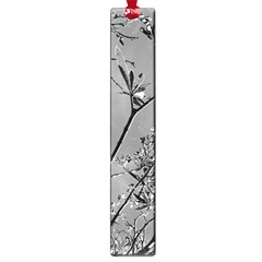 Grey Colors Flowers And Branches Illustration Print Large Book Marks by dflcprintsclothing