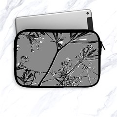 Grey Colors Flowers And Branches Illustration Print Apple Ipad Mini Zipper Cases by dflcprintsclothing