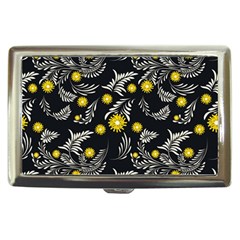 Folk Flowers Art Pattern Floral Abstract Surface Design  Seamless Pattern Cigarette Money Case by Eskimos