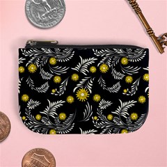 Folk Flowers Art Pattern Floral Abstract Surface Design  Seamless Pattern Mini Coin Purse by Eskimos