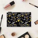 Folk flowers art pattern Floral abstract surface design  Seamless pattern Cosmetic Bag (Small) Front