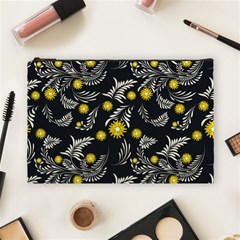 Folk Flowers Art Pattern Floral Abstract Surface Design  Seamless Pattern Cosmetic Bag (large) by Eskimos