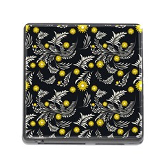 Folk Flowers Art Pattern Floral Abstract Surface Design  Seamless Pattern Memory Card Reader (square 5 Slot) by Eskimos