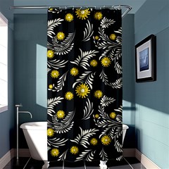 Folk Flowers Art Pattern Floral Abstract Surface Design  Seamless Pattern Shower Curtain 36  X 72  (stall)  by Eskimos