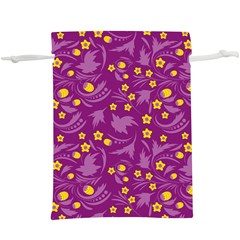 Folk Flowers Art Pattern Floral Abstract Surface Design  Seamless Pattern  Lightweight Drawstring Pouch (xl) by Eskimos